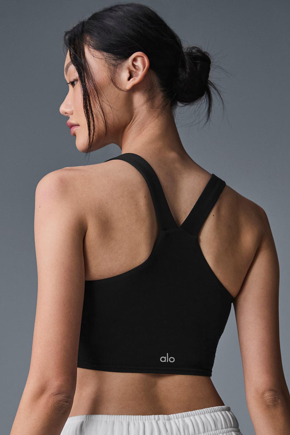 Bra Tank Alo Yoga Airbrush Real Mujer Negros | Mexico  AFX-357129