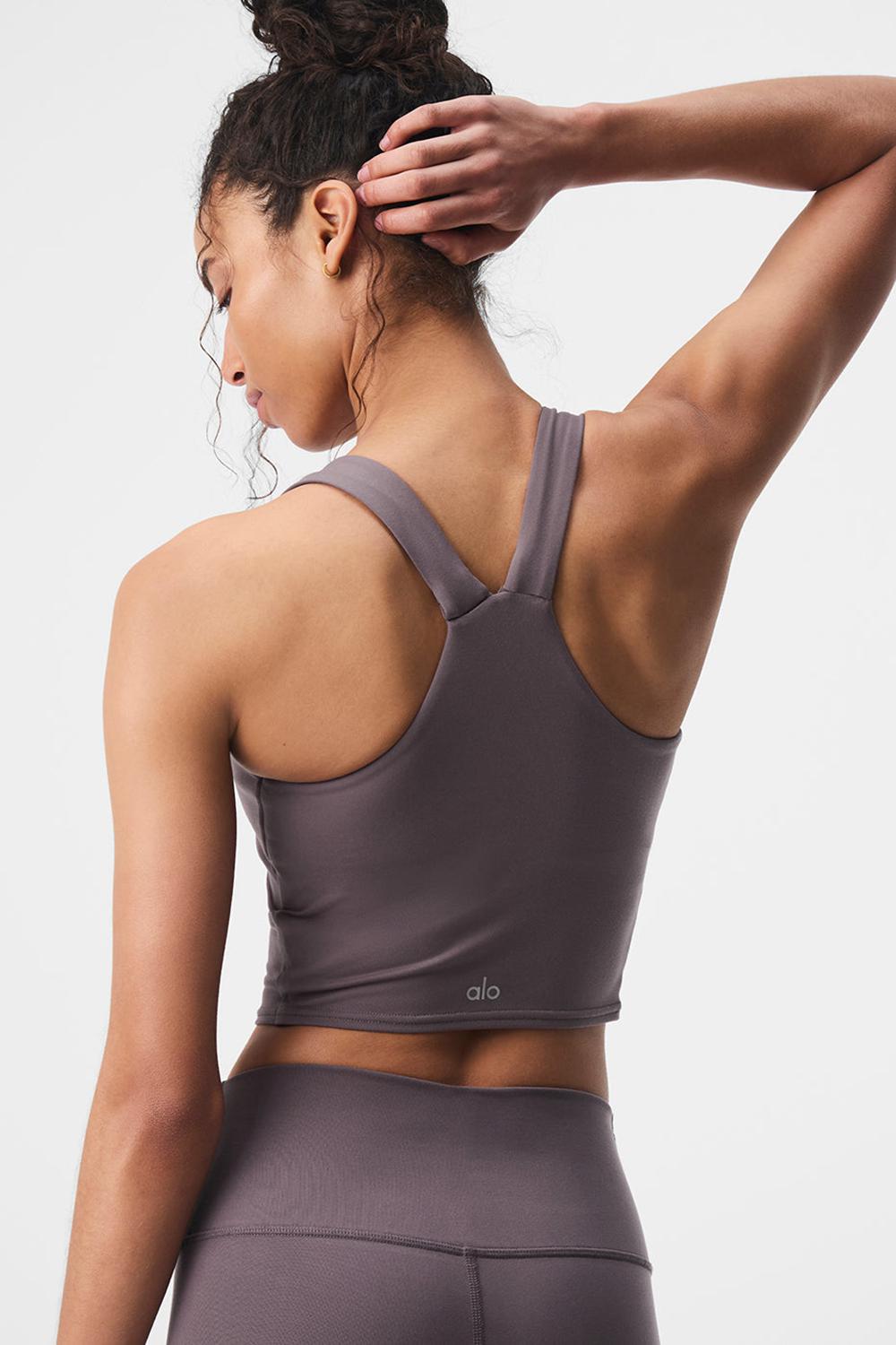 Bra Tank Alo Yoga Airbrush Real Mujer Raisinette | Mexico  ZKS-390854