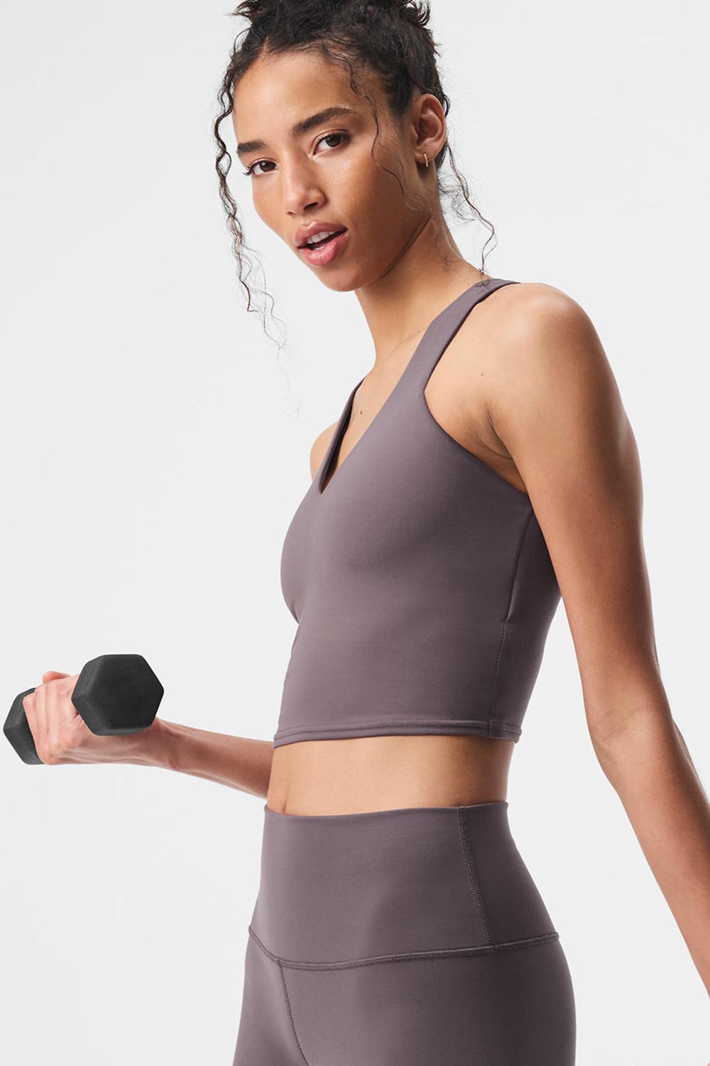 Bra Tank Alo Yoga Airbrush Real Mujer Raisinette | Mexico  ZKS-390854