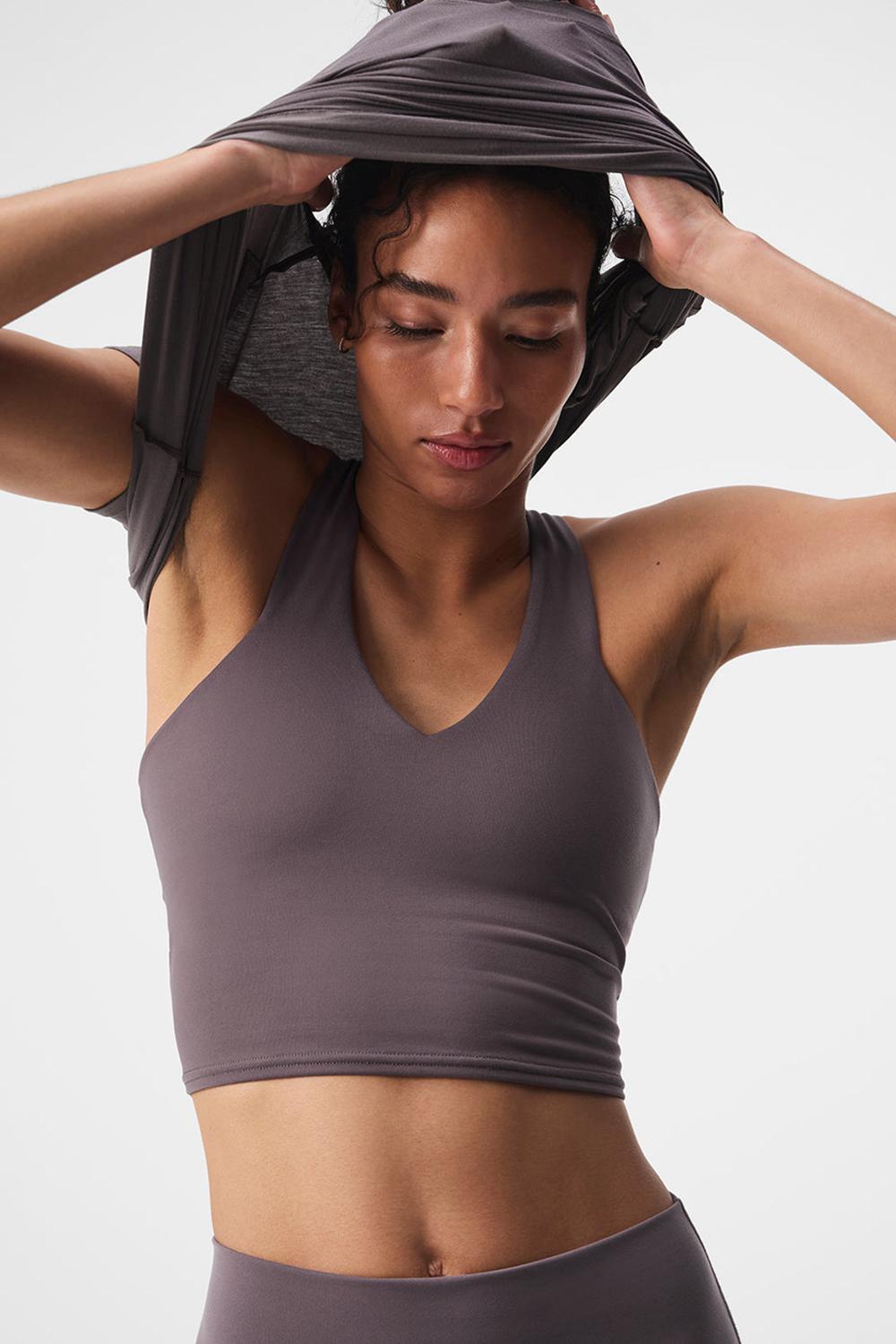 Bra Tank Alo Yoga Airbrush Real Mujer Raisinette | Mexico  ZKS-390854