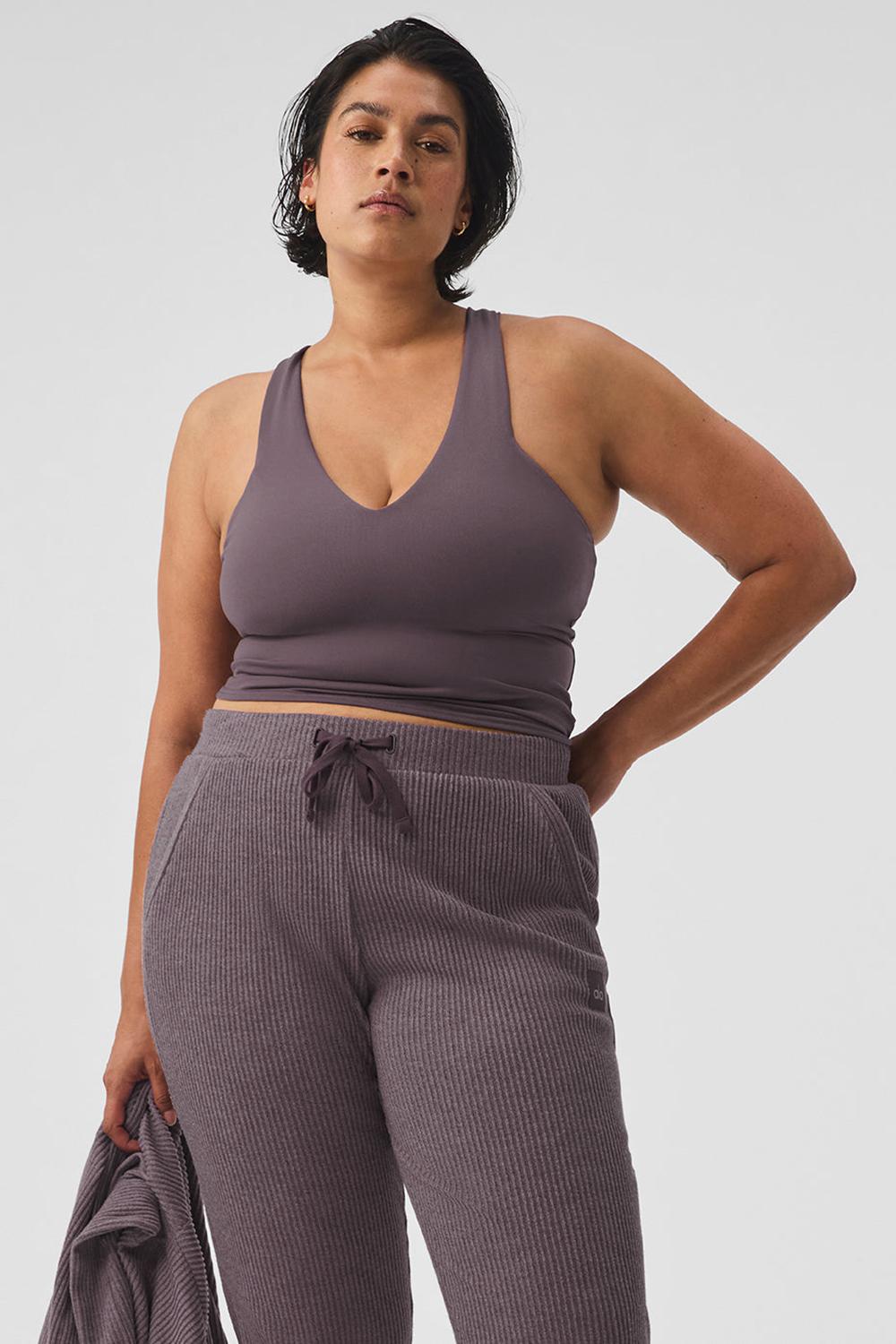 Bra Tank Alo Yoga Airbrush Real Mujer Raisinette | Mexico  ZKS-390854