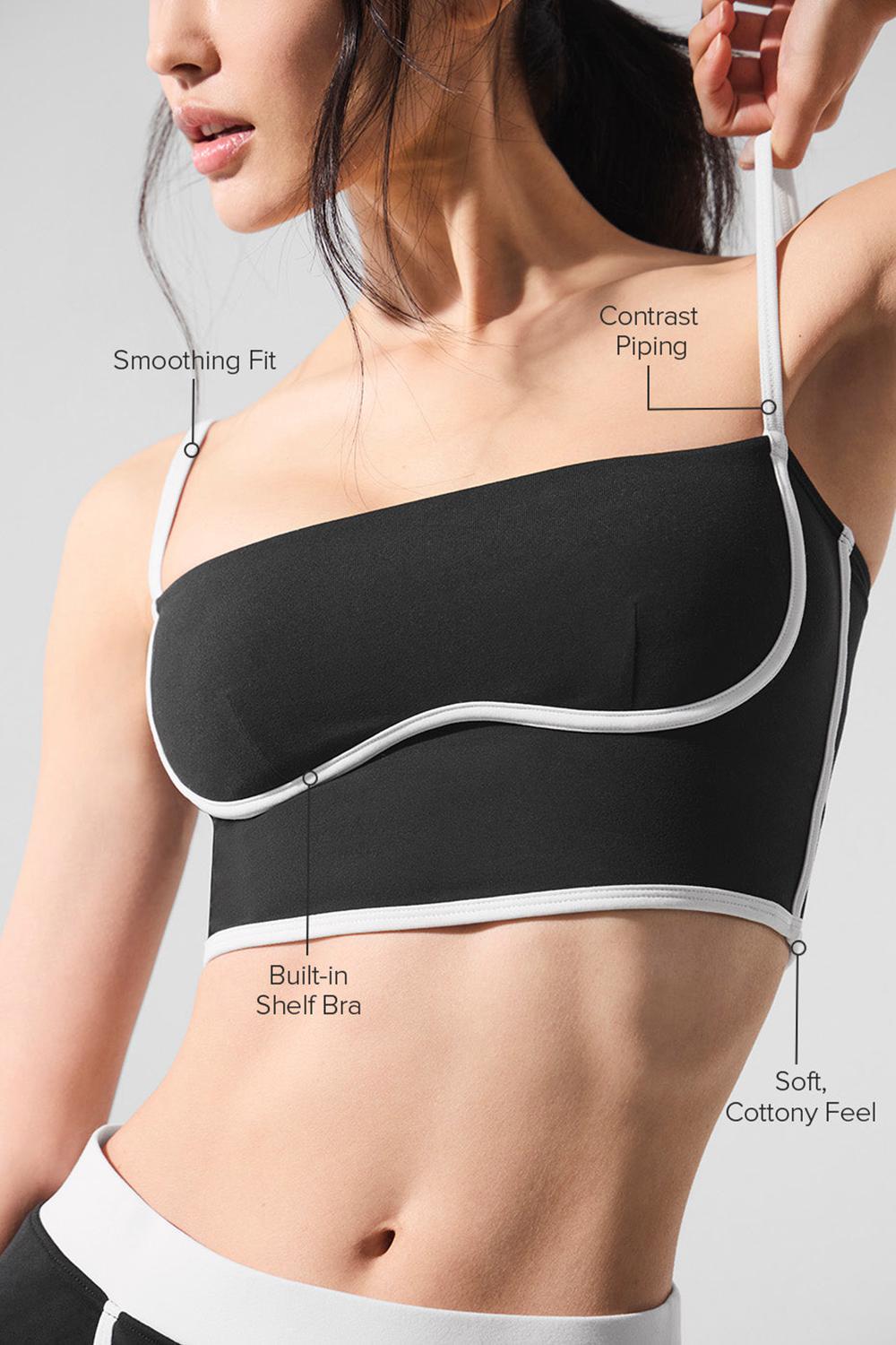 Bra Tank Alo Yoga Airbrush Streamlined Mujer Negros Blancos | Mexico  ACS-724815