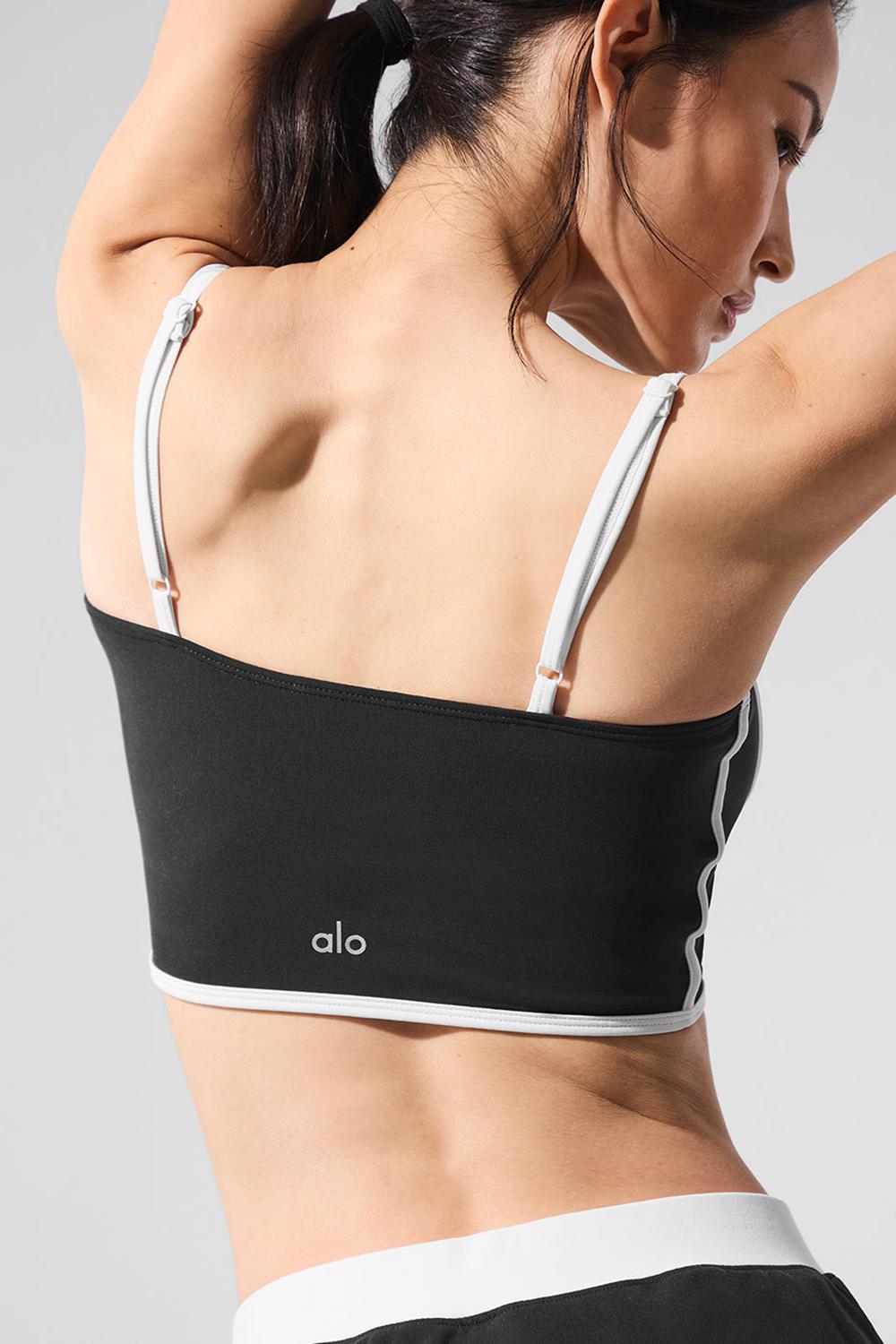 Bra Tank Alo Yoga Airbrush Streamlined Mujer Negros Blancos | Mexico  ACS-724815