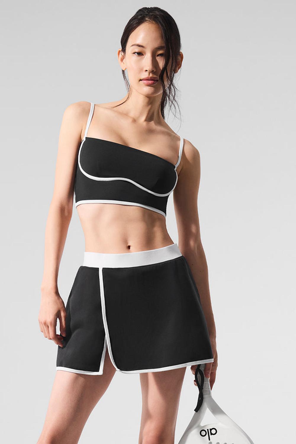 Bra Tank Alo Yoga Airbrush Streamlined Mujer Negros Blancos | Mexico  ACS-724815