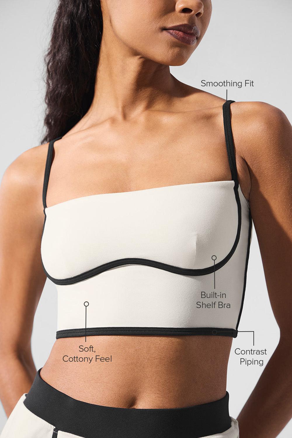Bra Tank Alo Yoga Airbrush Streamlined Mujer Negros | Mexico  USG-402761