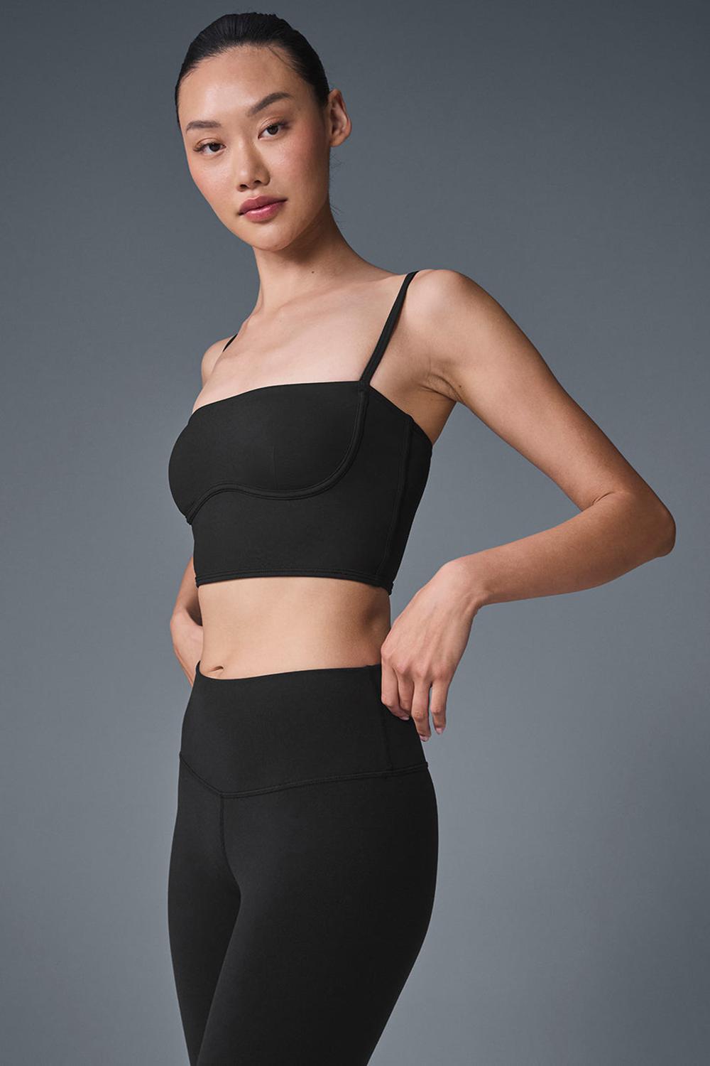 Bra Tank Alo Yoga Airbrush Streamlined Mujer Negros | Mexico  KRM-206143