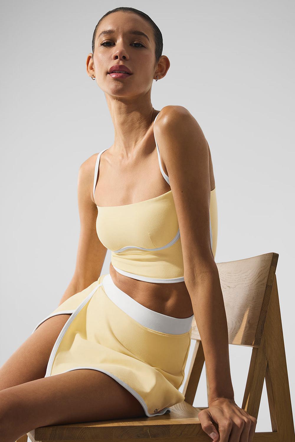 Bra Tank Alo Yoga Airbrush Streamlined Mujer Blancos | Mexico  TCG-057641