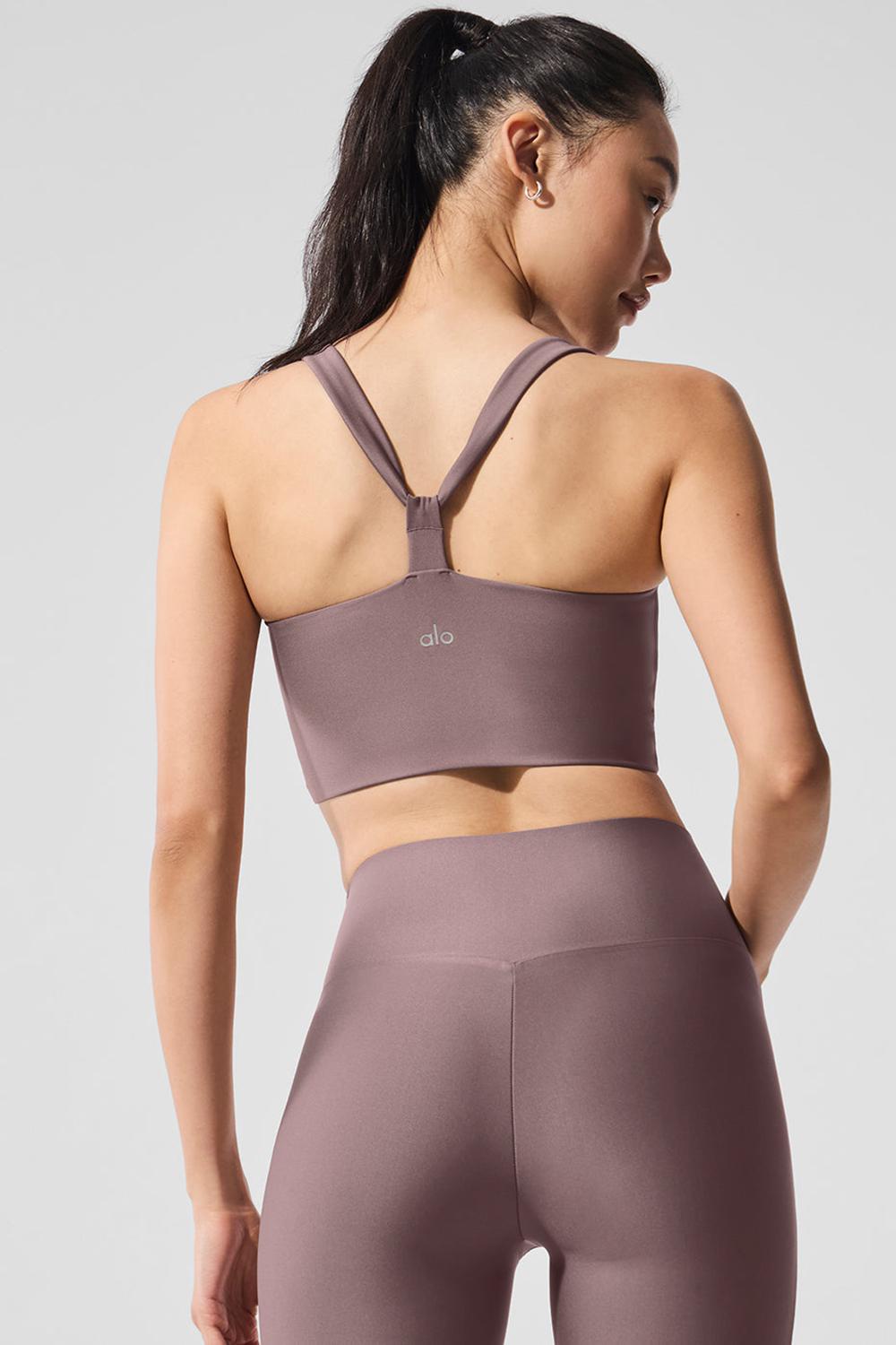 Bra Tank Alo Yoga Airlift Sleek Mujer Mushroom | Mexico  OCZ-237864