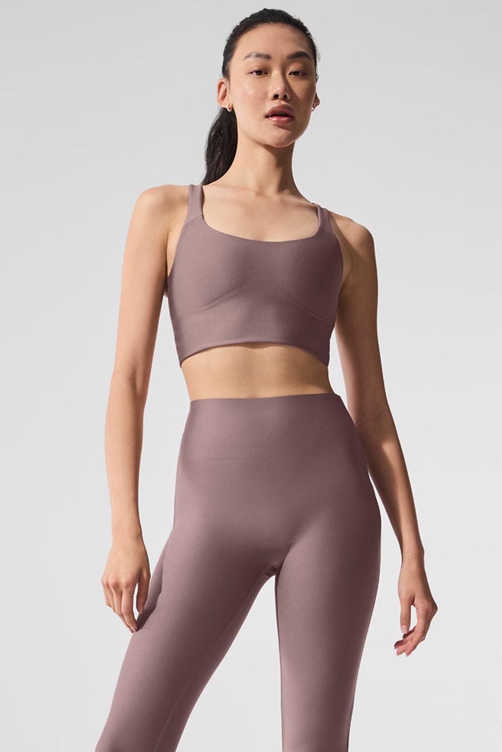 Bra Tank Alo Yoga Airlift Sleek Mujer Mushroom | Mexico  OCZ-237864