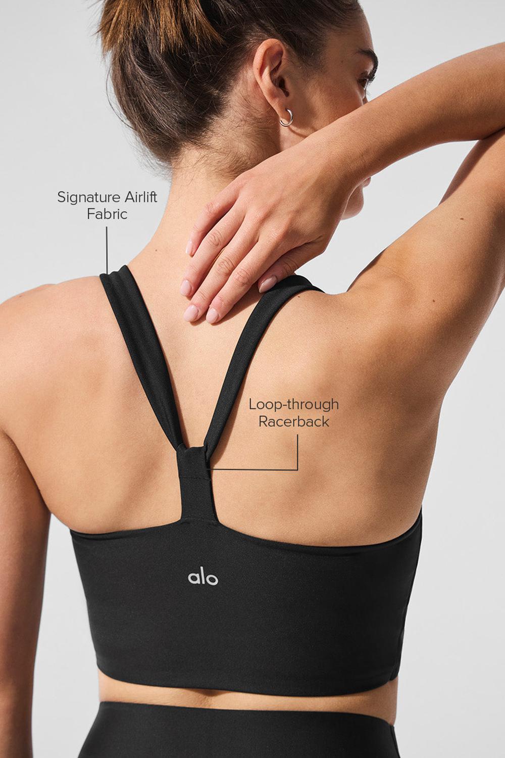 Bra Tank Alo Yoga Airlift Sleek Mujer Negros | Mexico  NSD-947016
