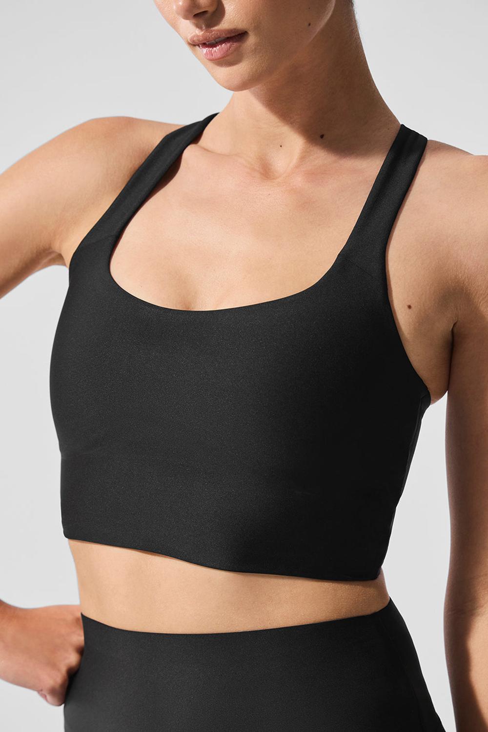 Bra Tank Alo Yoga Airlift Sleek Mujer Negros | Mexico  NSD-947016
