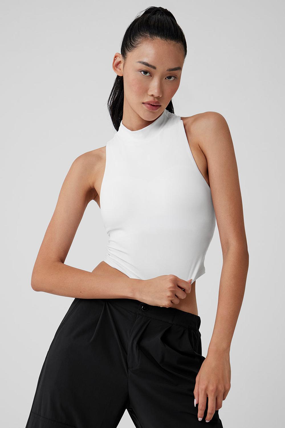 Bra Tank Alo Yoga Alosoft Top That Mujer Blancos | Mexico  YJU-076541