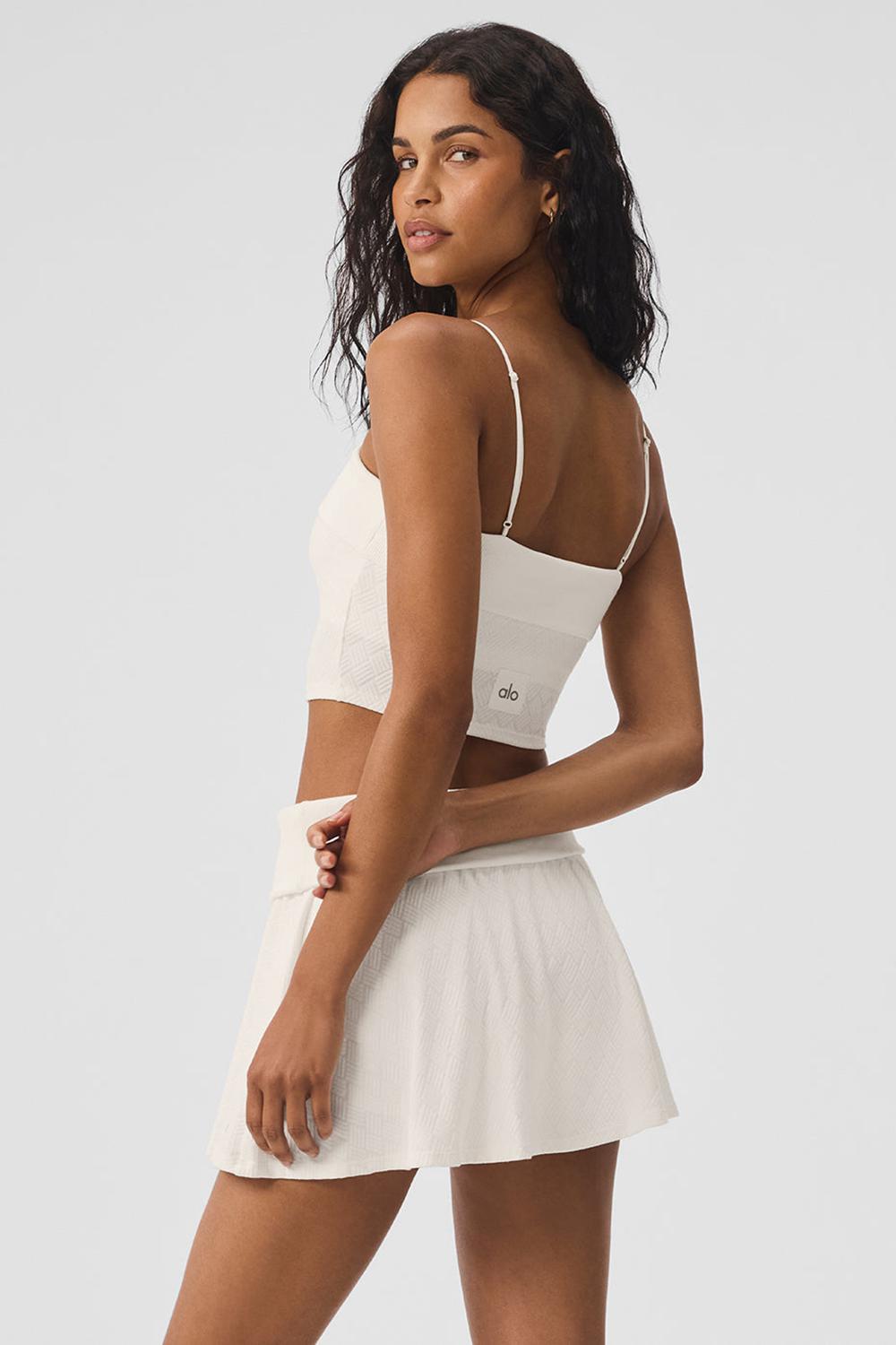 Bra Tank Alo Yoga Doubles Only Mujer Ivory | Mexico  UJM-045921