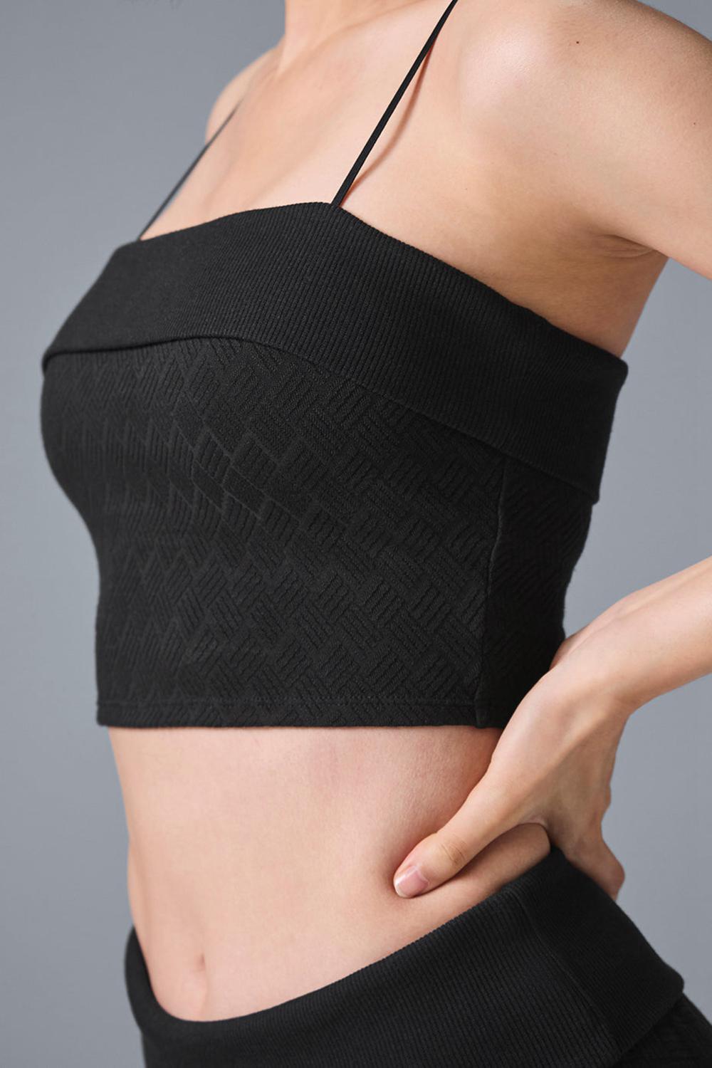 Bra Tank Alo Yoga Doubles Only Mujer Negros | Mexico  STW-531268