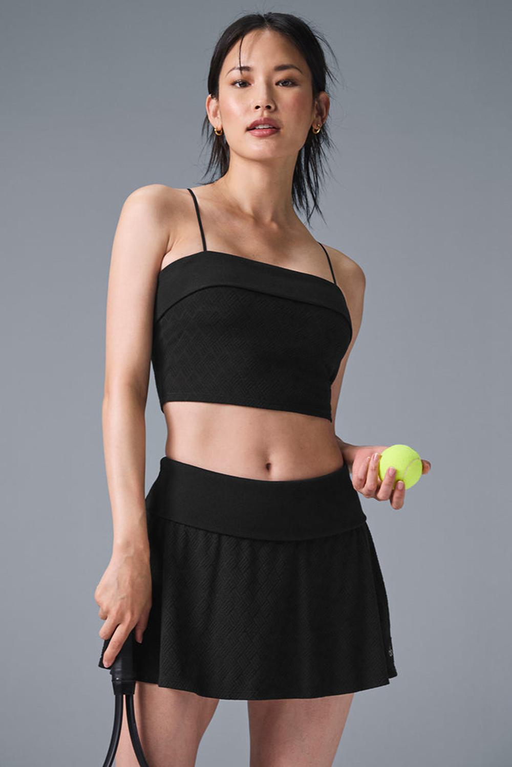Bra Tank Alo Yoga Doubles Only Mujer Negros | Mexico  STW-531268