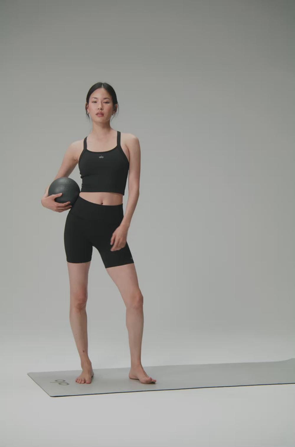 Bra Tank Alo Yoga Seamless Ribbed Favorite Mujer Verdes | Mexico  FDR-189342