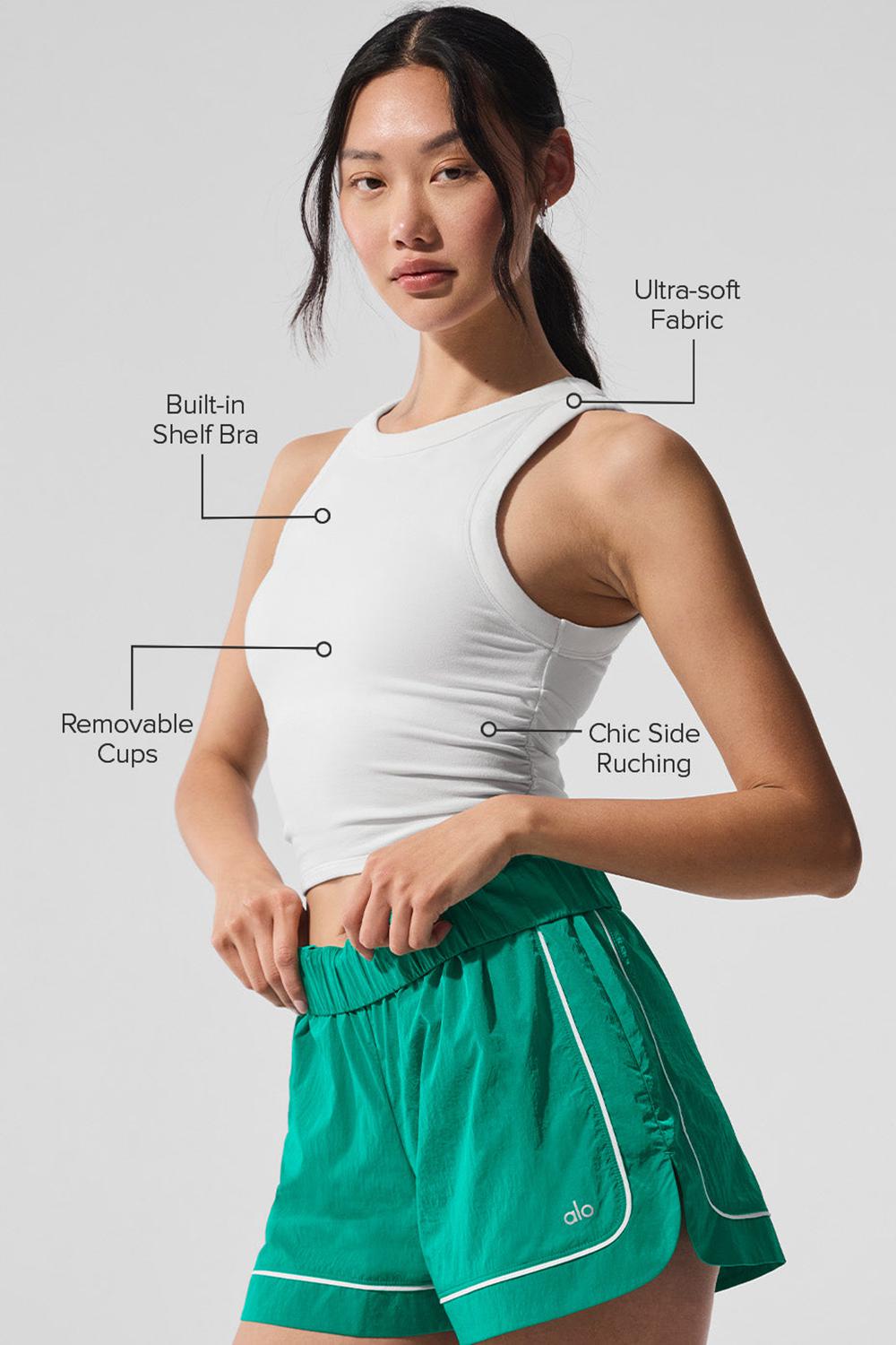 Bra Tank Alo Yoga Sway Mujer Blancos | Mexico  YQU-294780