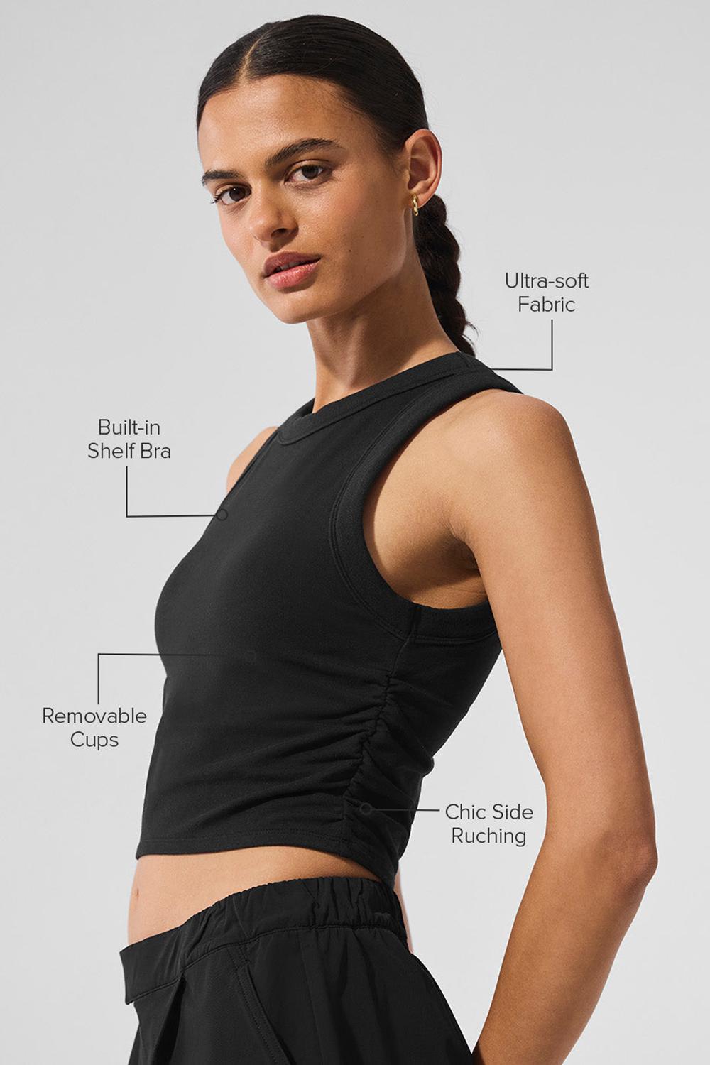 Bra Tank Alo Yoga Sway Mujer Negros | Mexico  VLN-102543
