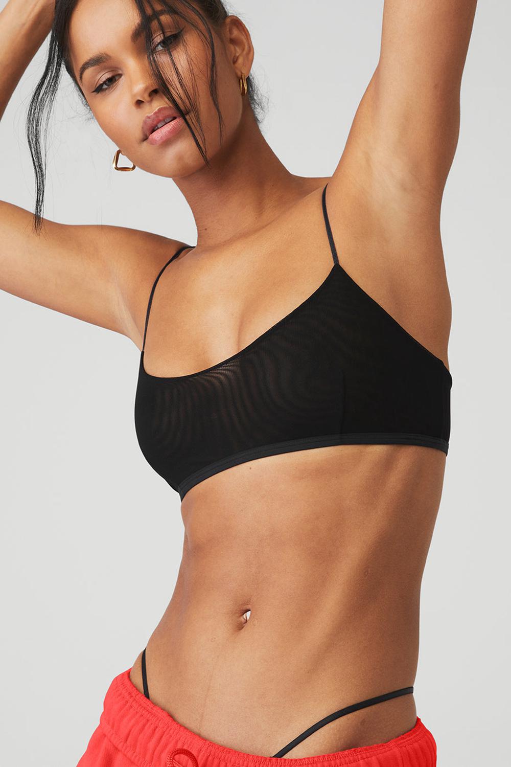 Bralettes Alo Yoga Airmesh Venuslette Mujer Negros | Mexico  EVQ-073481