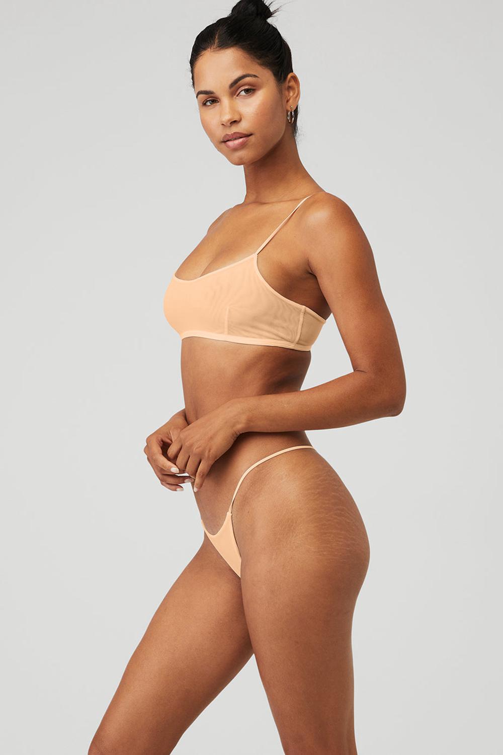 Bralettes Alo Yoga Airmesh Venuslette Mujer Champagne | Mexico  OKI-721964
