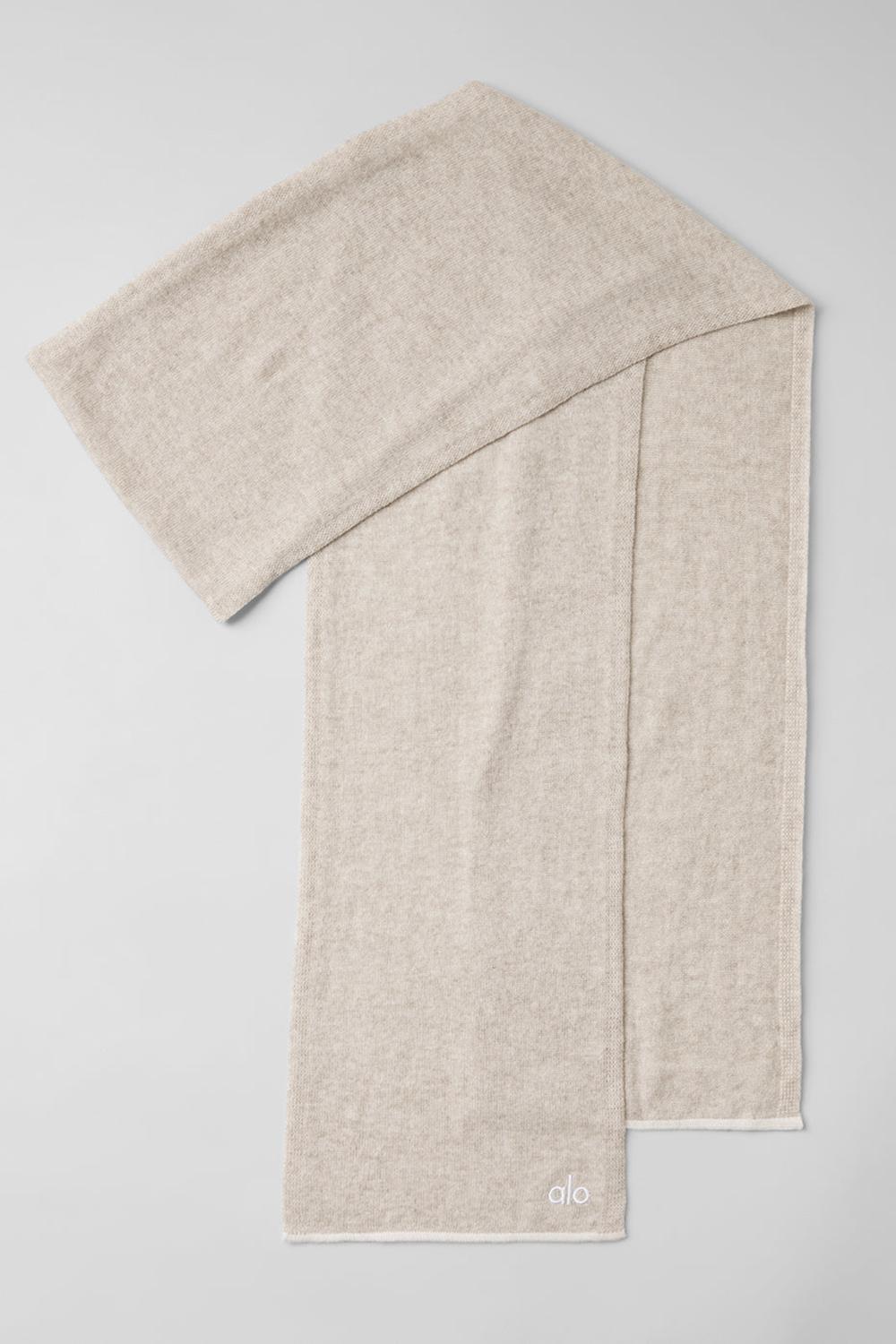 Bufanda Alo Yoga Cashmere Light Frosted Mujer Winter Latte / Ivory | Mexico  OSG-204768