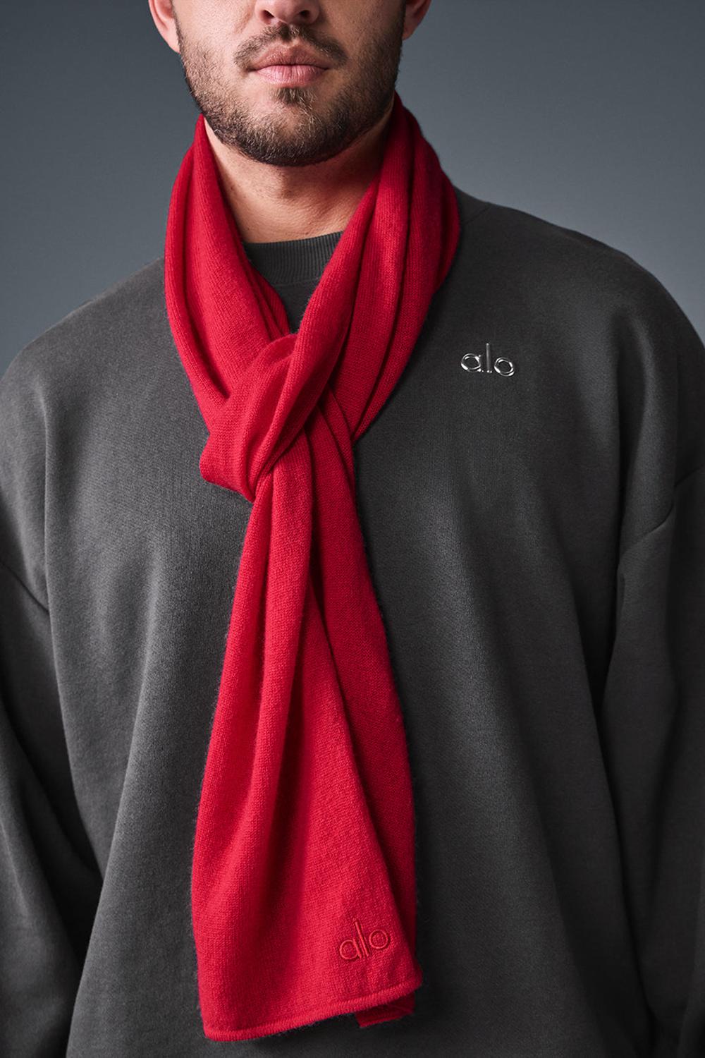 Bufanda Alo Yoga Cashmere Light Frosted Hombre Rojos | Mexico  HAR-584906