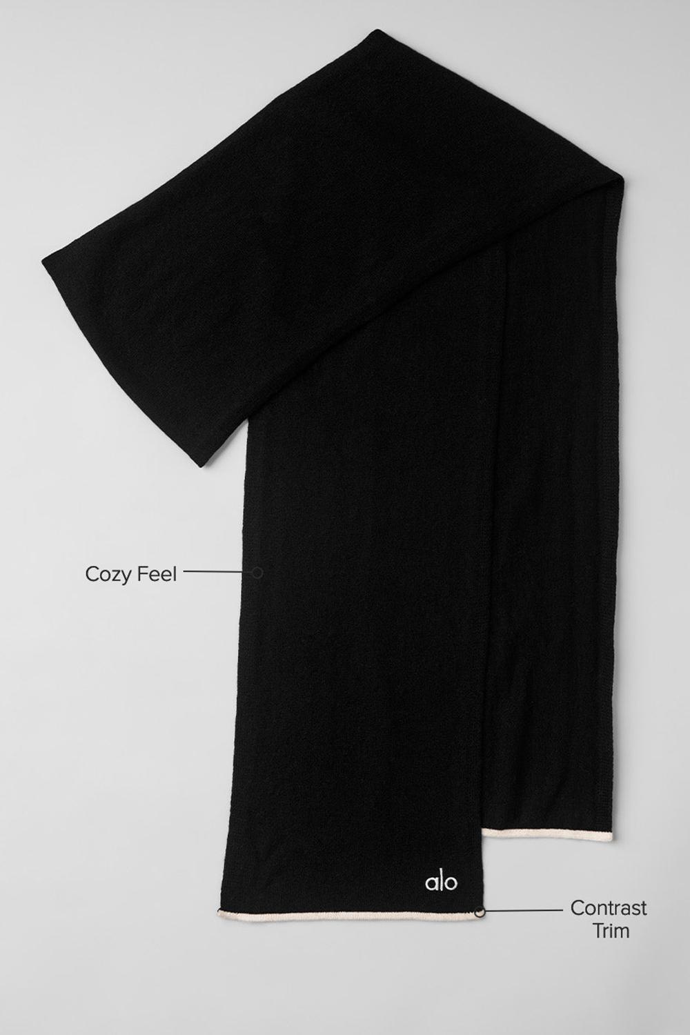 Bufanda Alo Yoga Cashmere Light Frosted Mujer Negros | Mexico  FCK-139280
