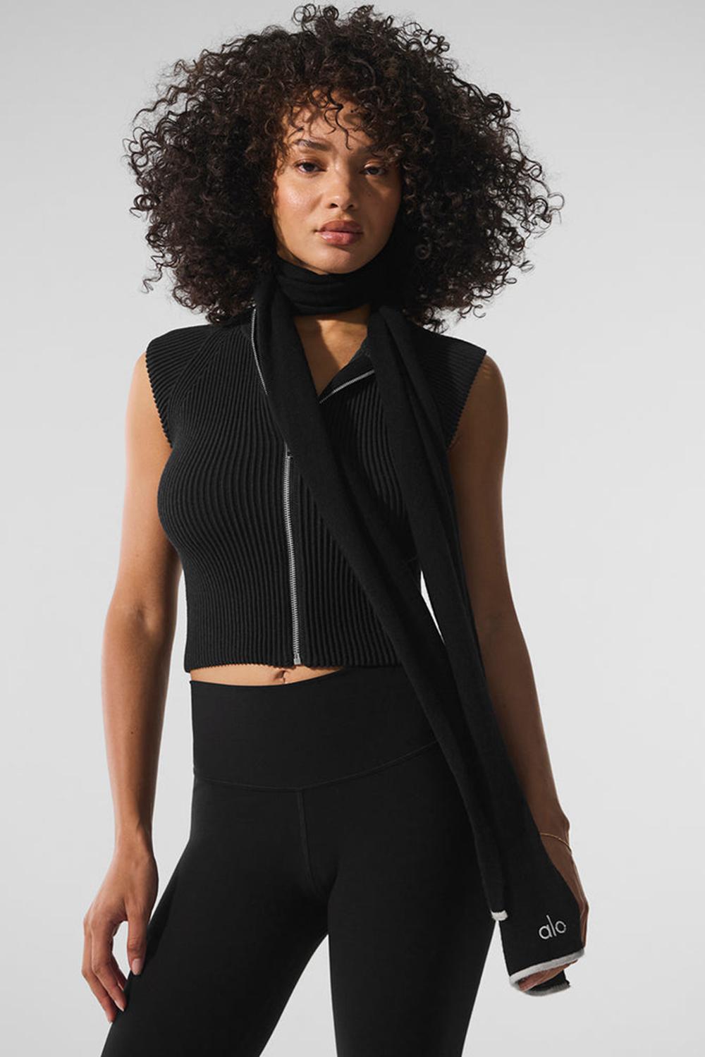 Bufanda Alo Yoga Cashmere Light Frosted Mujer Negros | Mexico  FCK-139280