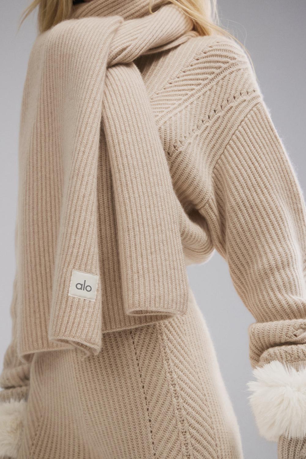 Bufanda Alo Yoga Courchevel Cashmere Hombre Birch Heather | Mexico  BRI-189056