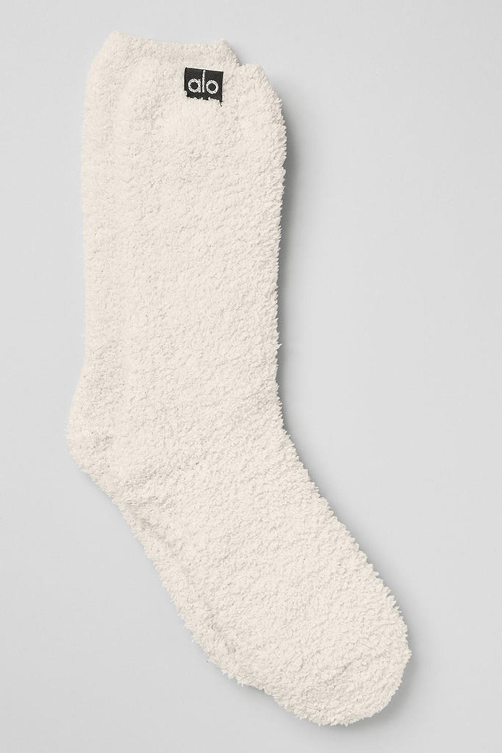 Calcetines Alo Yoga Plush Lush Mujer Ivory | Mexico  JYD-472983
