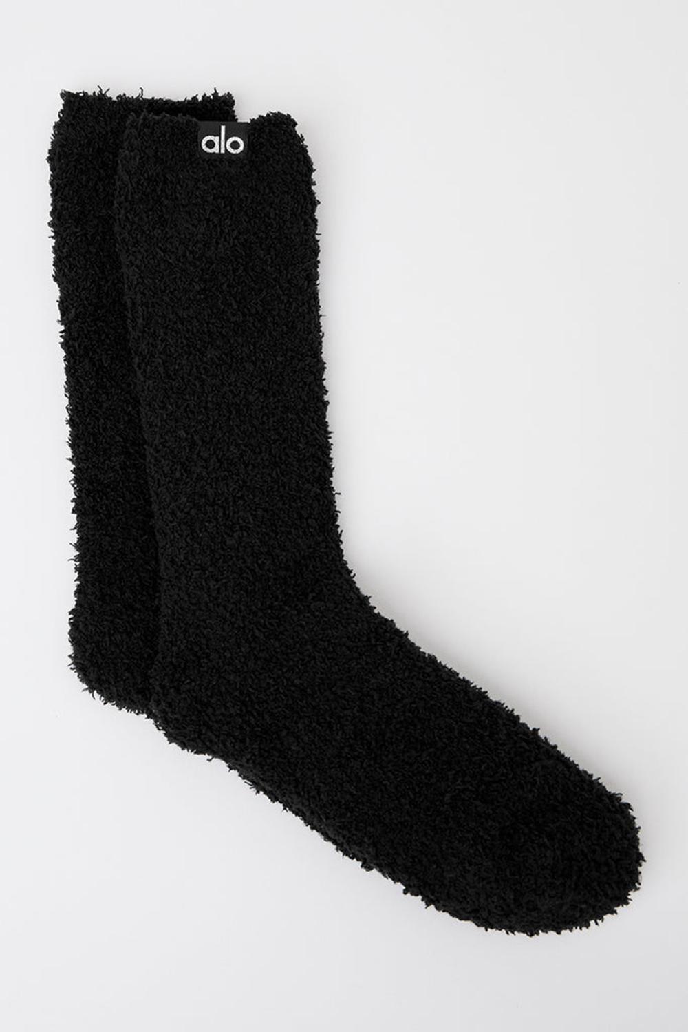 Calcetines Alo Yoga Plush Lush Mujer Negros | Mexico  AVX-428590