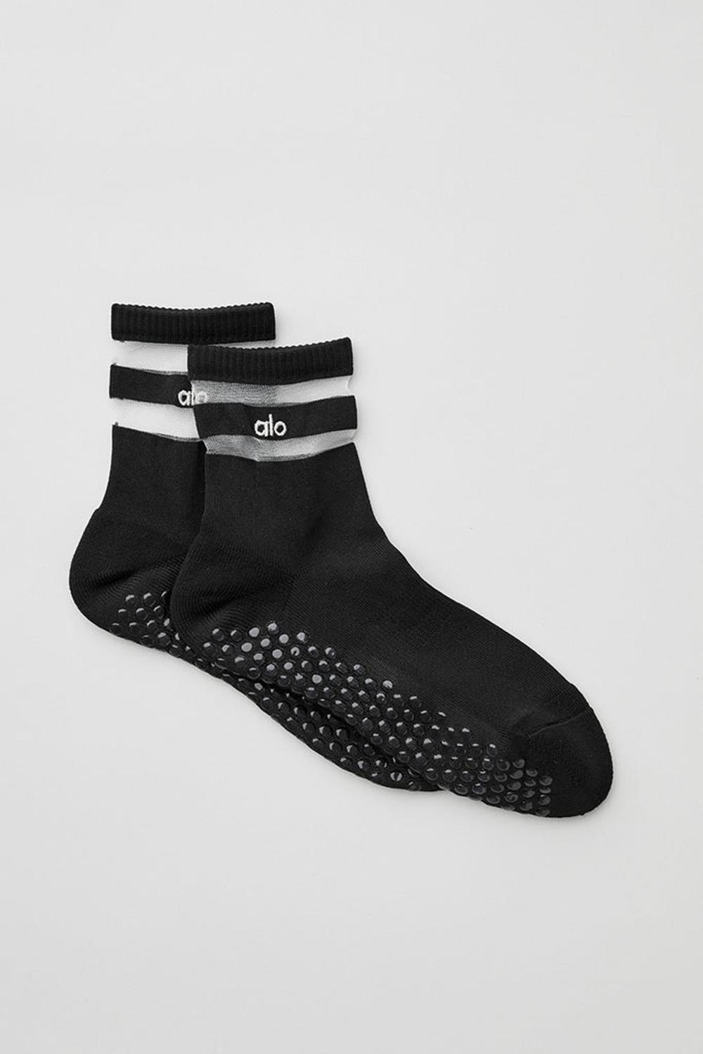 Calcetines Alo Yoga Pulse Grip Mujer Negros | Mexico  CMG-381920