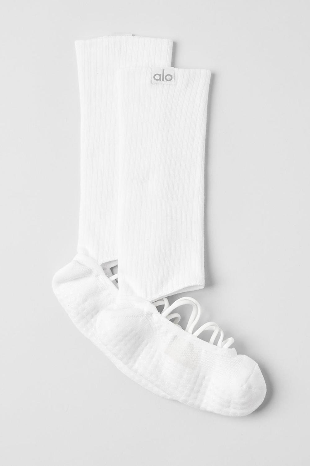 Calcetines Alo Yoga Strappy Siren Grip Mujer Blancos | Mexico  AVQ-921053
