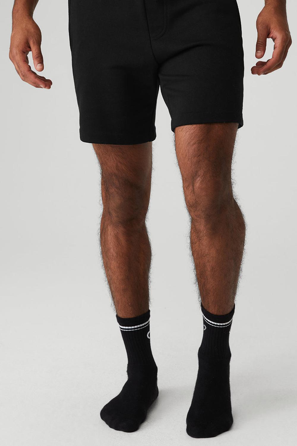 Calcetines Alo Yoga Unisex Half-Crew Throwback Mujer Negros Blancos | Mexico  YVN-195387