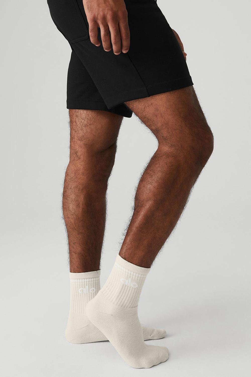 Calcetines Alo Yoga Unisex Half-Crew Throwback Mujer Blancos | Mexico  ERI-916038
