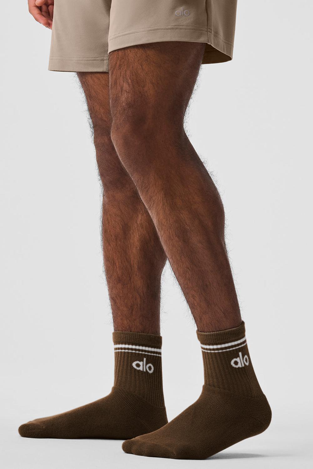 Calcetines Alo Yoga Unisex Half-Crew Throwback Mujer Blancos | Mexico  NGA-381246