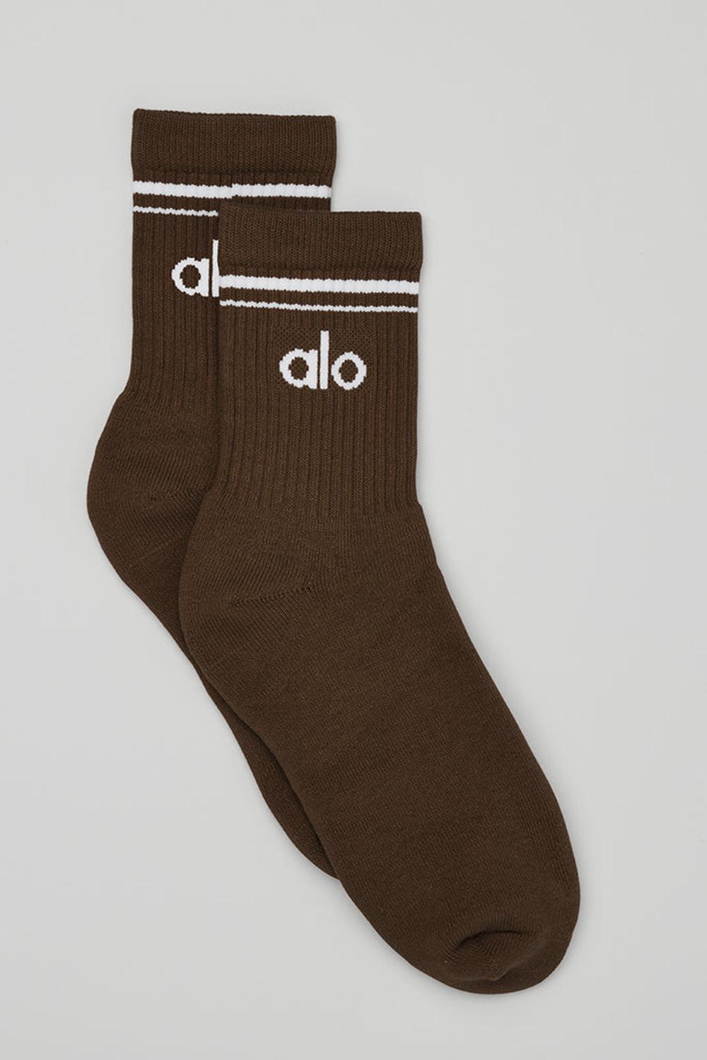 Calcetines Alo Yoga Unisex Half-Crew Throwback Mujer Blancos | Mexico  NGA-381246
