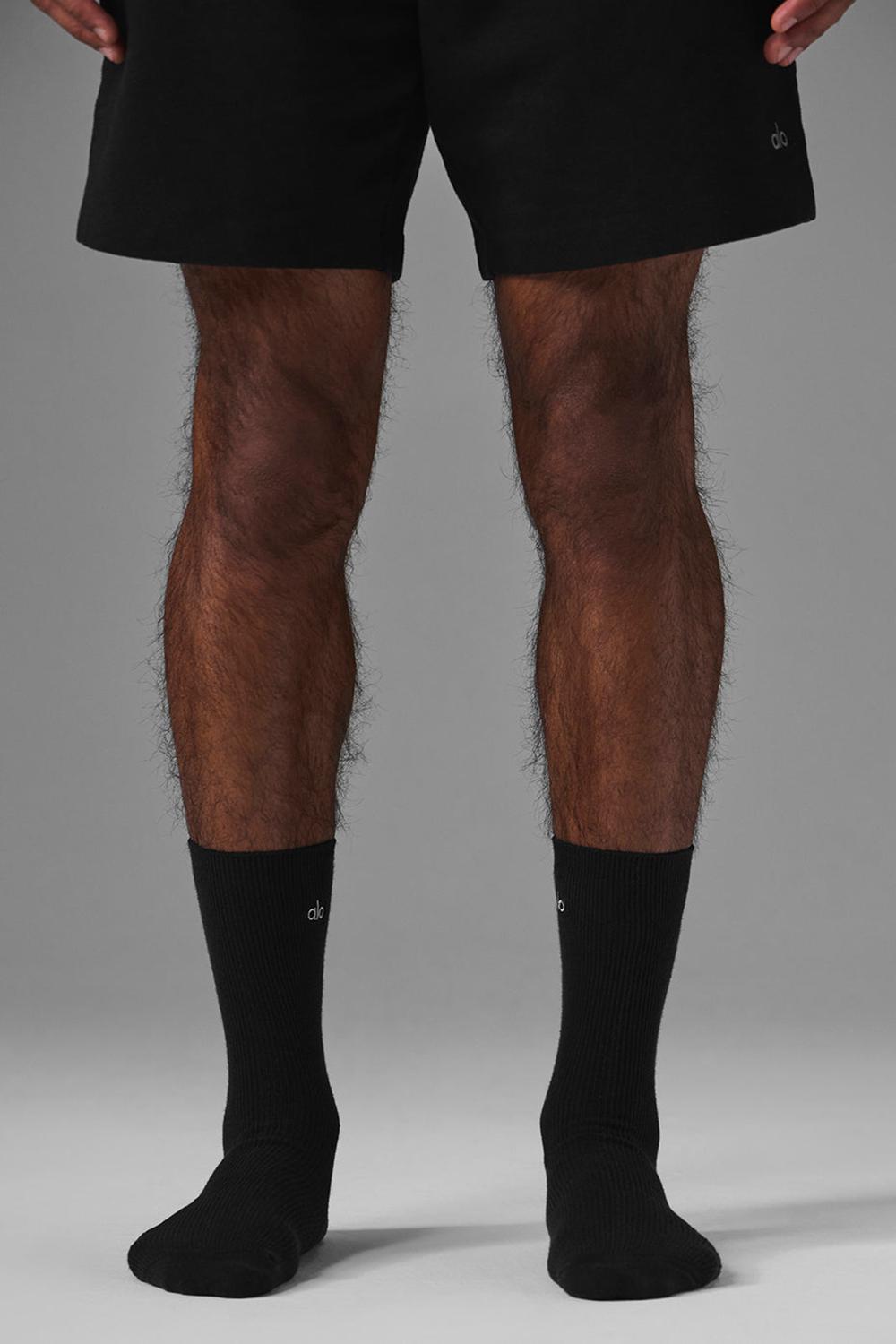 Calcetines Alo Yoga Unisex Half-Crew Understated Mujer Negros | Mexico  MIK-730481