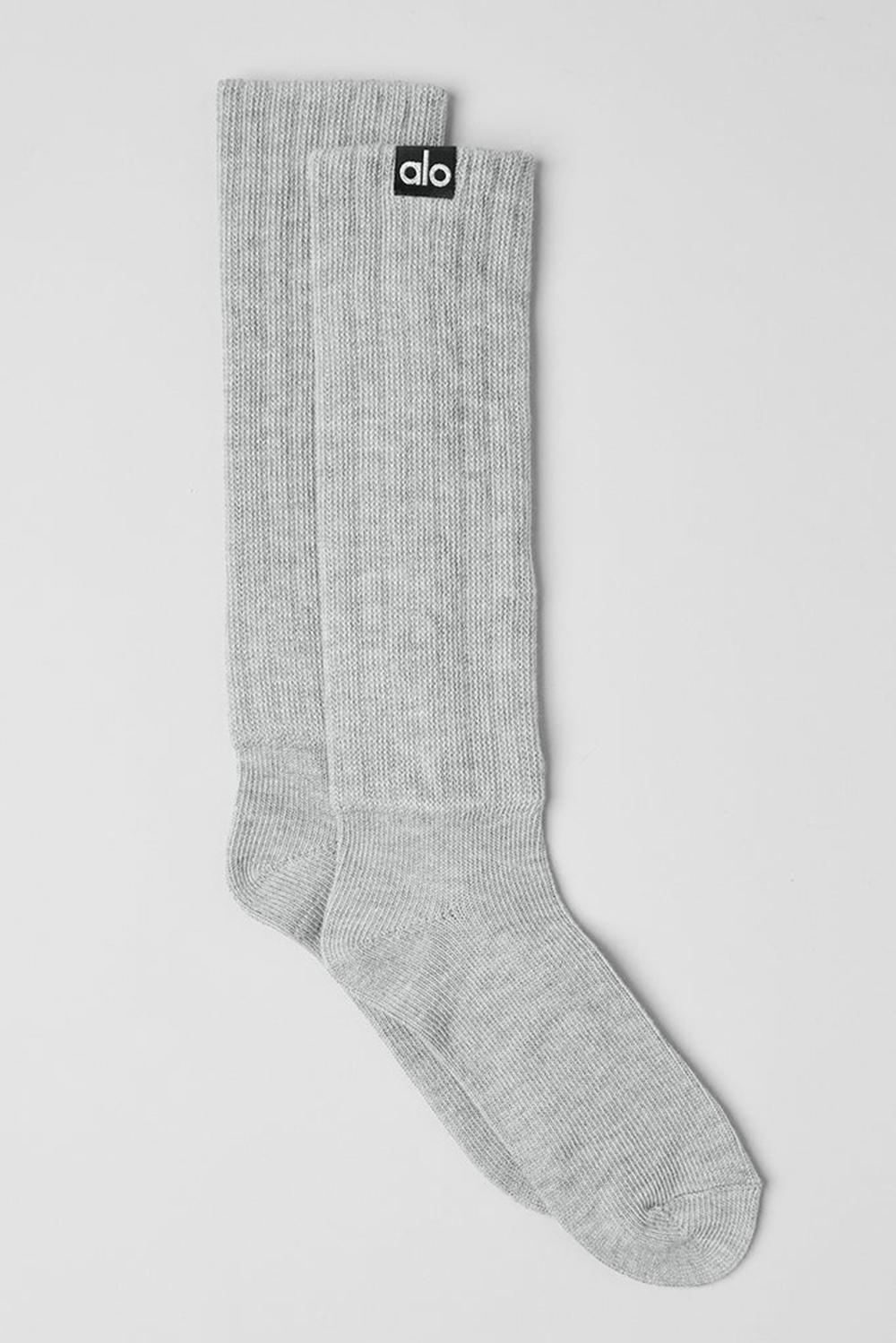 Calcetines Alo Yoga Unisex Scrunch Mujer Grises | Mexico  VCQ-546803