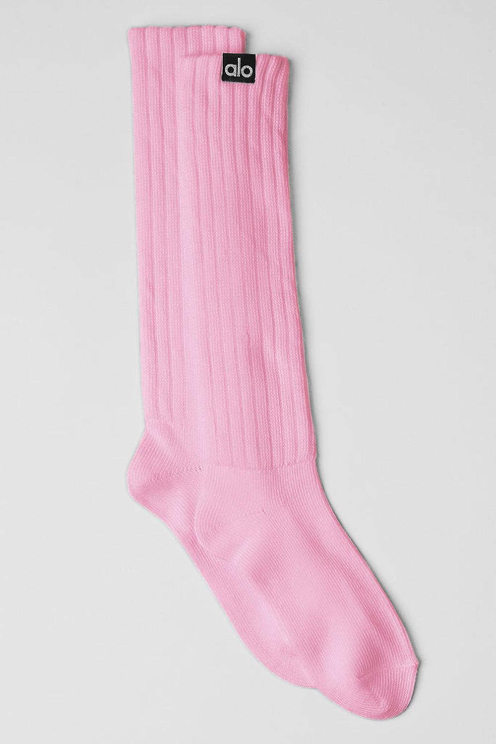 Calcetines Alo Yoga Unisex Scrunch Mujer Rosas | Mexico  YZN-854213