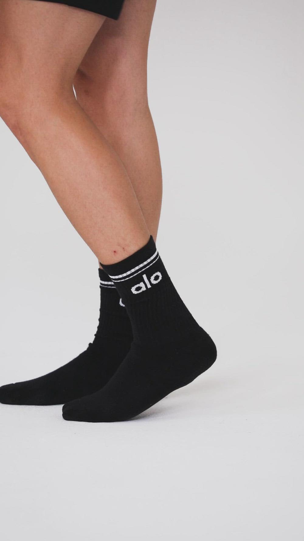 Calcetines Alo Yoga Unisex Throwback Mujer Grises Negros | Mexico  GNB-751986