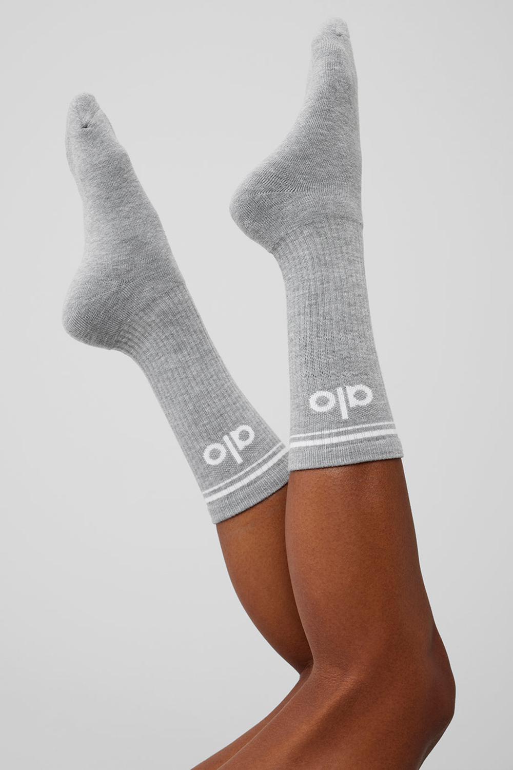 Calcetines Alo Yoga Unisex Throwback Mujer Grises Blancos | Mexico  UBM-172438