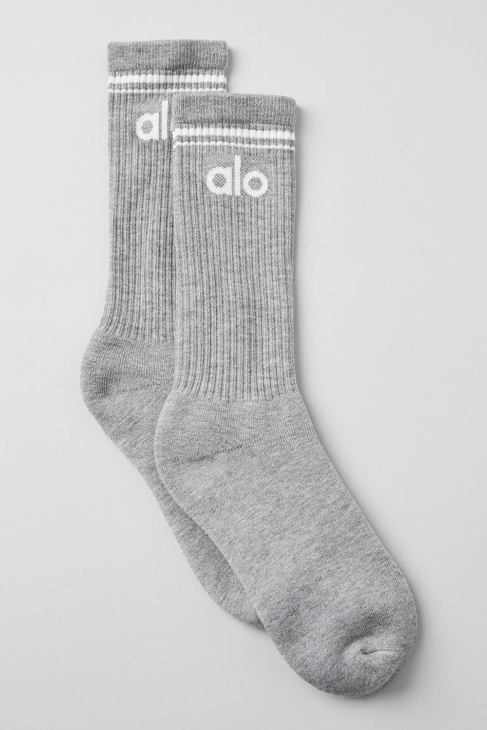 Calcetines Alo Yoga Unisex Throwback Mujer Grises Blancos | Mexico  UBM-172438