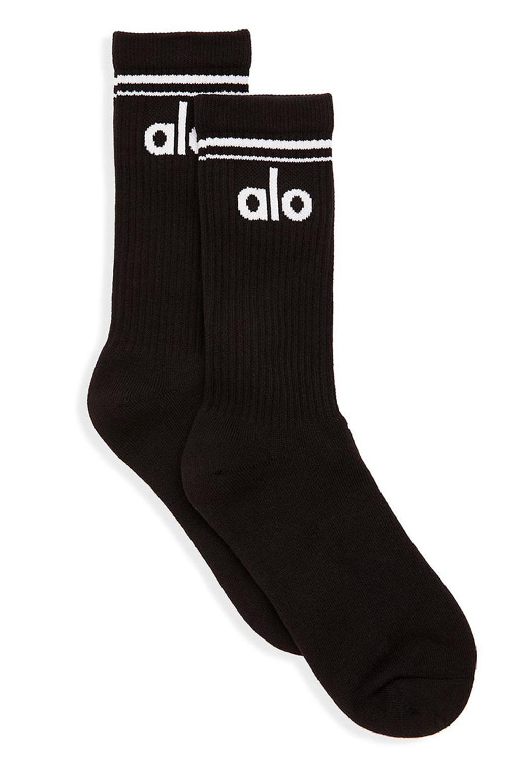 Calcetines Alo Yoga Unisex Throwback Mujer Negros Blancos | Mexico  GQE-285790
