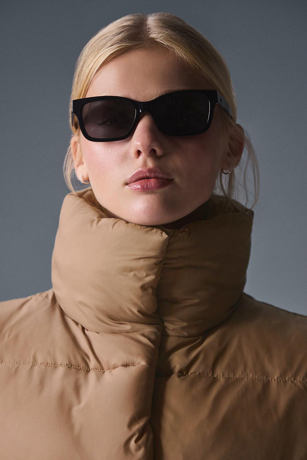 Chaleco Alo Yoga Cropped Gold Rush Puffer Mujer Toasted Almond | Mexico  NQW-856134