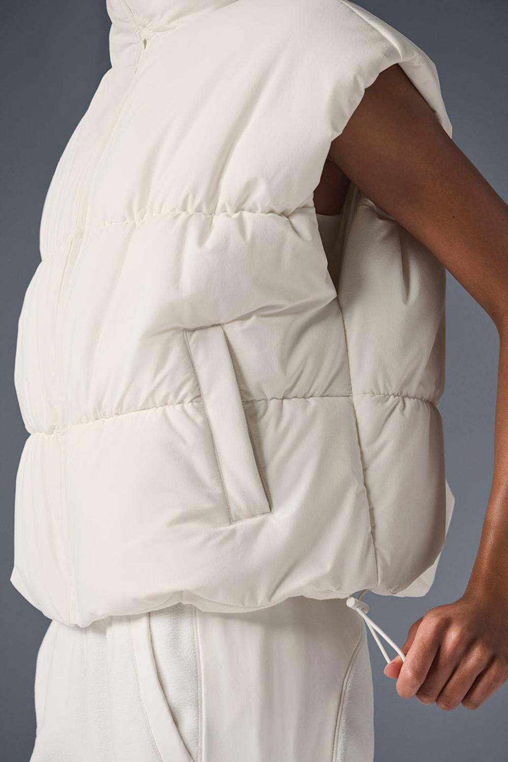 Chaleco Alo Yoga Incline Mujer Ivory | Mexico  HIS-394857