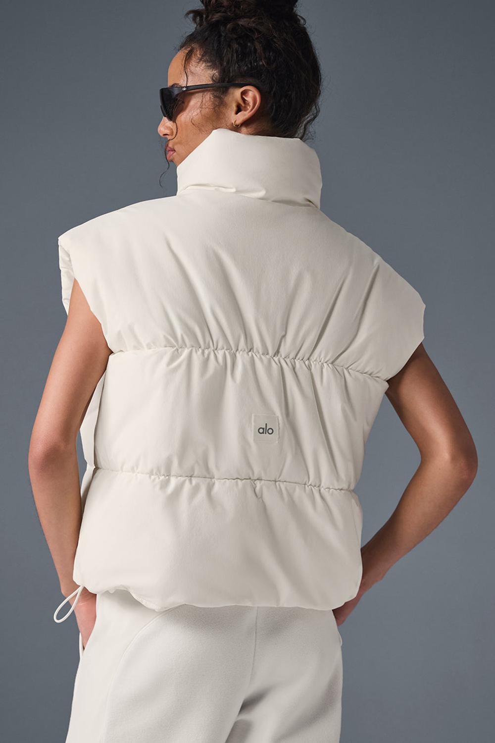 Chaleco Alo Yoga Incline Mujer Ivory | Mexico  HIS-394857