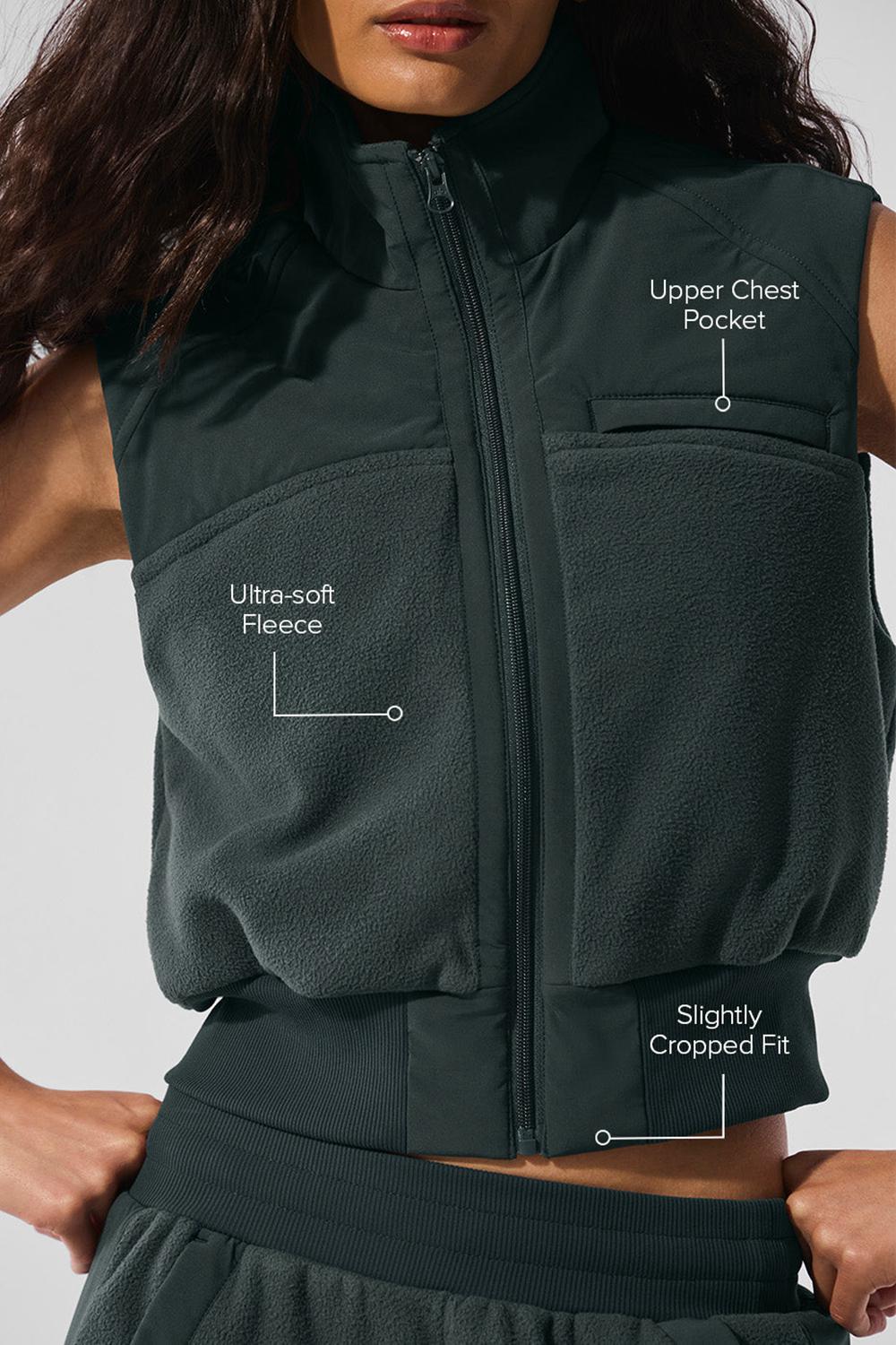 Chaleco Alo Yoga Polar Fleece Wintry Mix Mujer Verdes | Mexico  TVS-512896