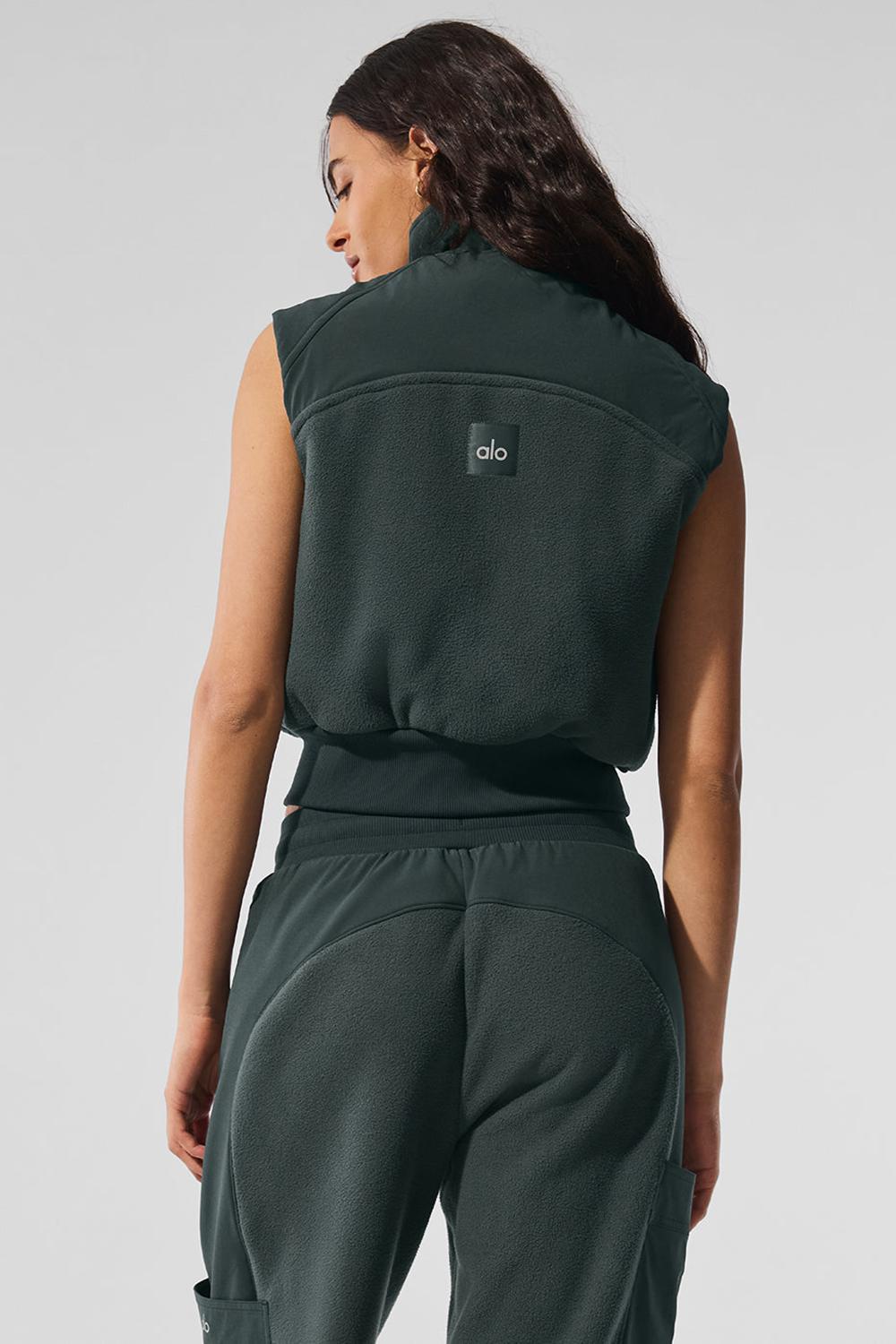 Chaleco Alo Yoga Polar Fleece Wintry Mix Mujer Verdes | Mexico  TVS-512896
