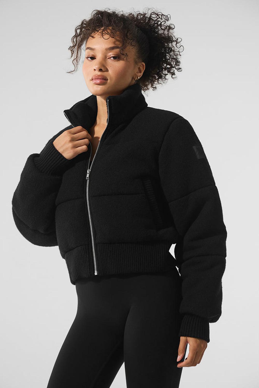 Chamarra Puffer Alo Yoga Darling Sweater Mujer Negros | Mexico  ZGN-129378